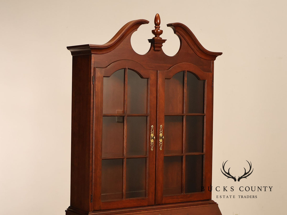 Pennsylvania House Chippendale Style Cherry Secretary Bookcase