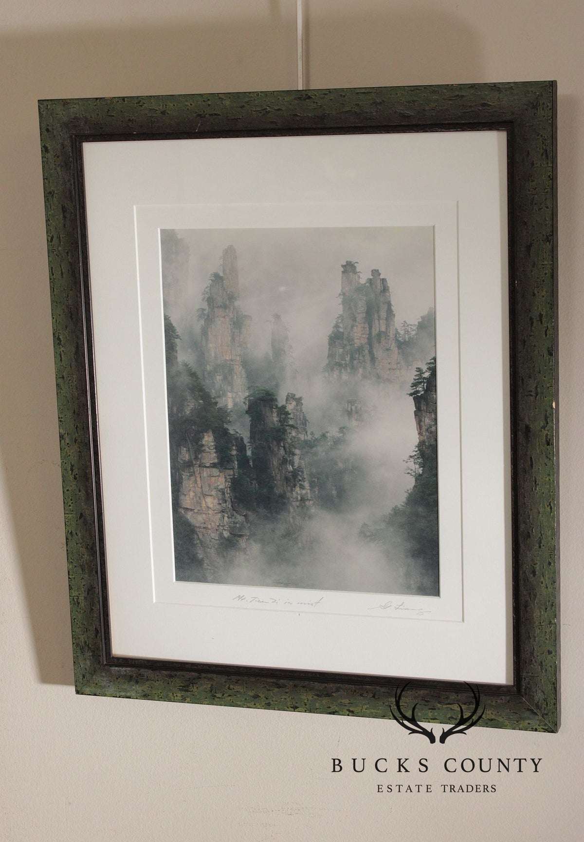 Keith Guo Ji Liang Framed Photograph, 'Mt. Tian Zi in Mist'