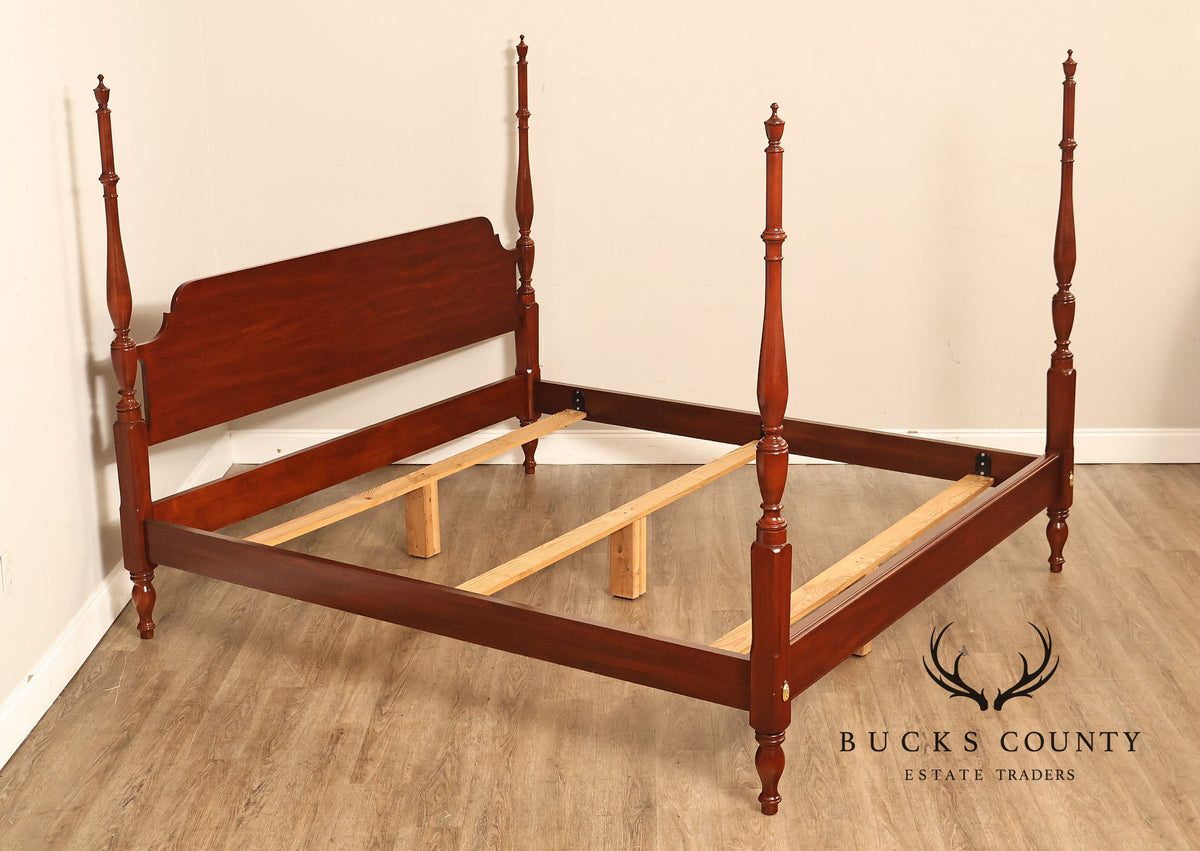 Henkel Harris Solid Cherry King Four Poster Bed