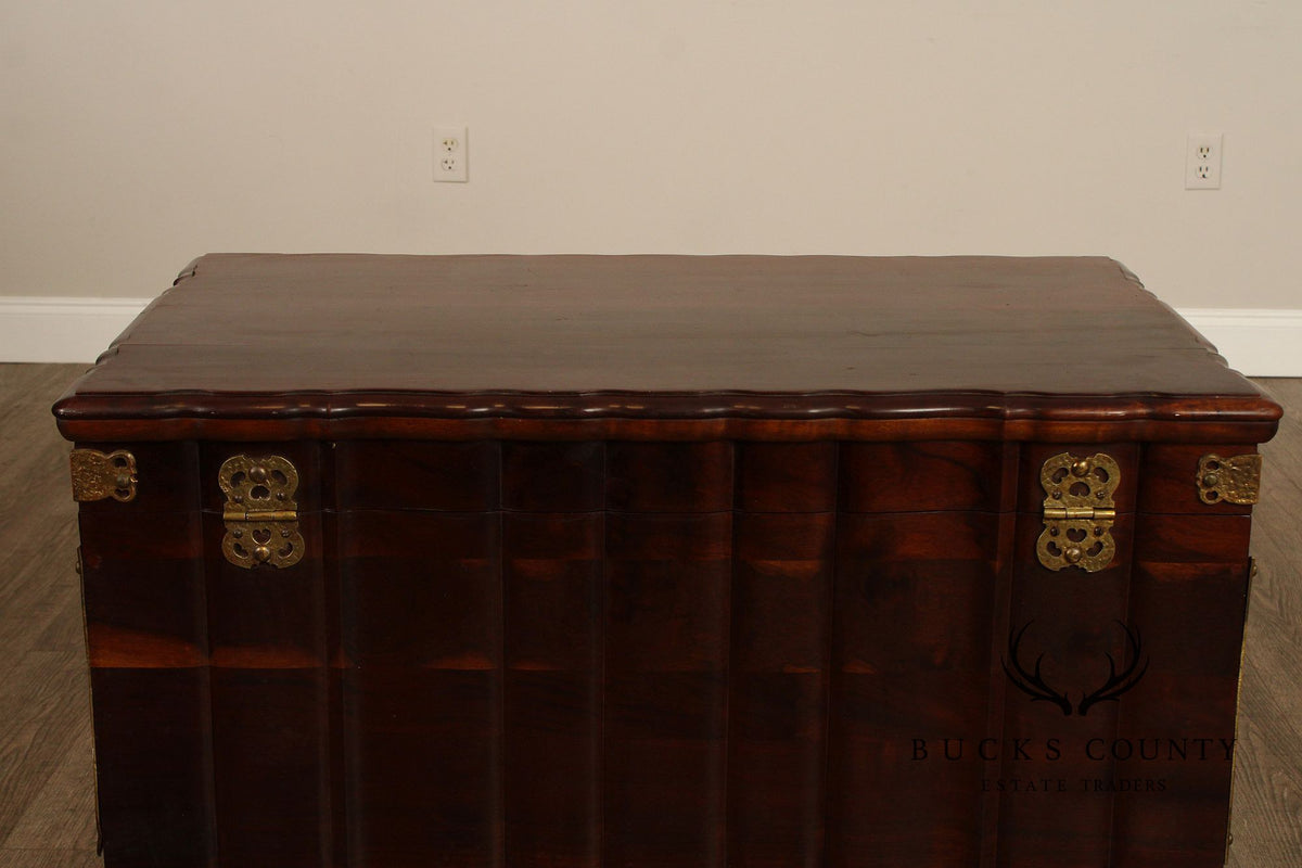 Colonial Style Hardwood And Cedar Trousseau Chest