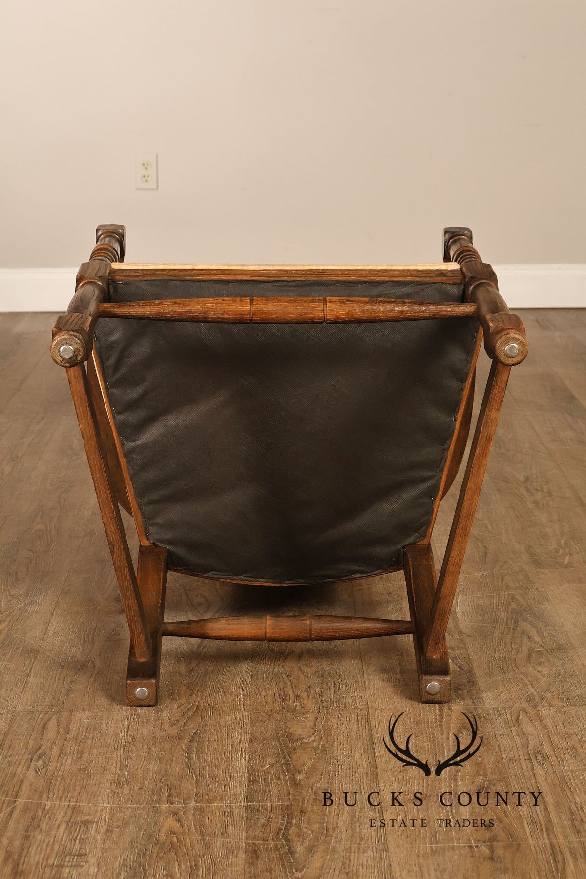 Tudor Style Pair of Oak Armchairs