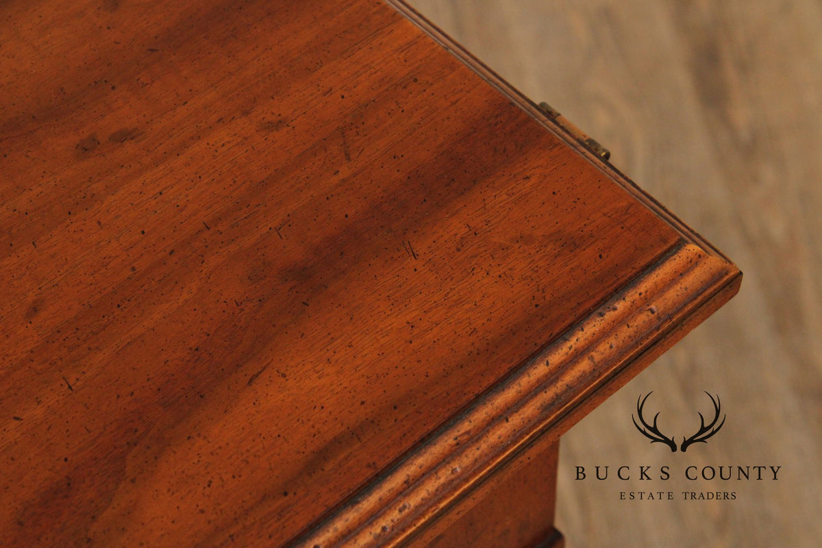 Drexel Italian Renaissance Style Walnut Flip Top Server