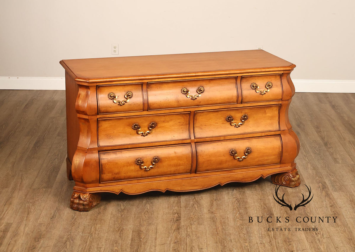 Century Furniture French Provincial Style Bombe Chest