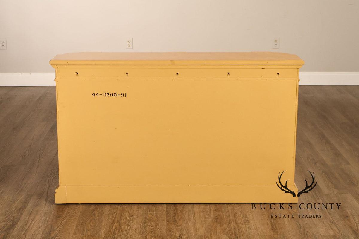 Italian Style Floral Painted Two-Door Sideboard