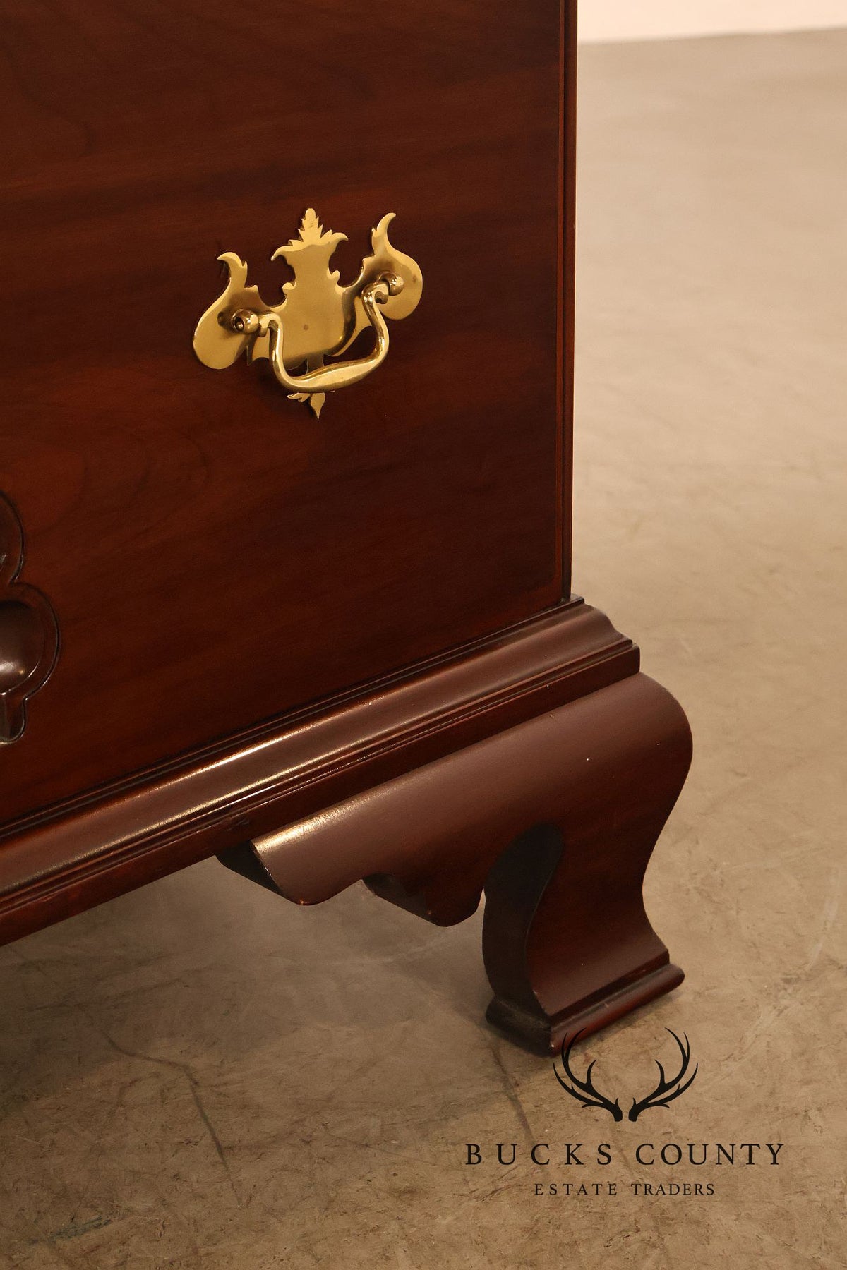 Statton Private Collection Cherry Chippendale Tall Chest Of Drawers