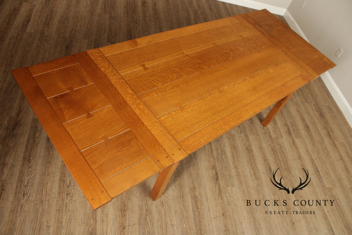 Stickley Mission Collection Oak Extendable Dining Table