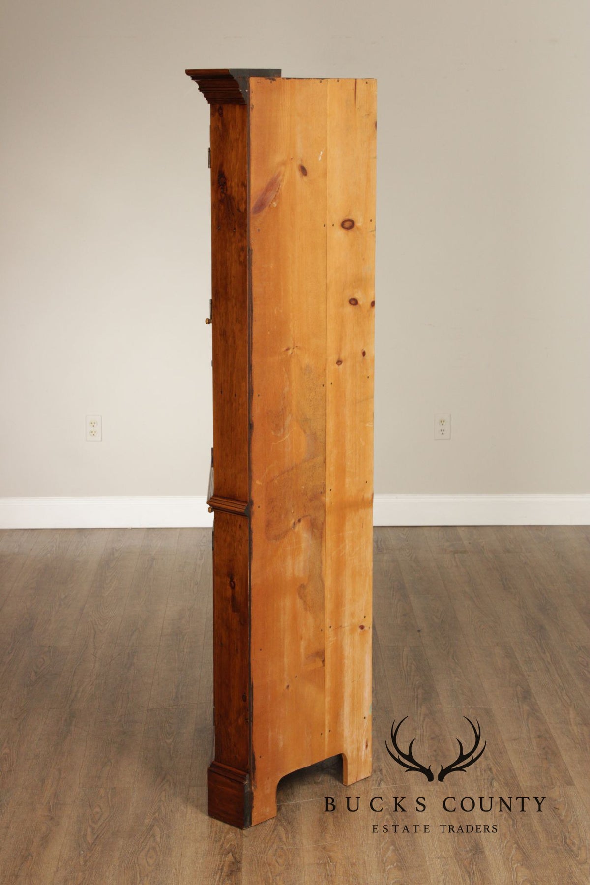 Custom Crafted Solid Pine Farmhouse Corner Cabinet