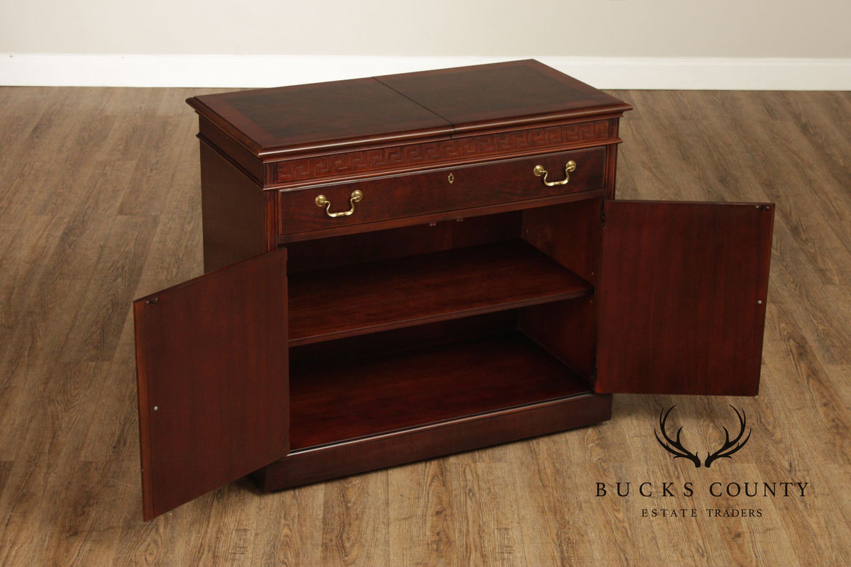 Drexel Mahogany Expandable Server Cabinet