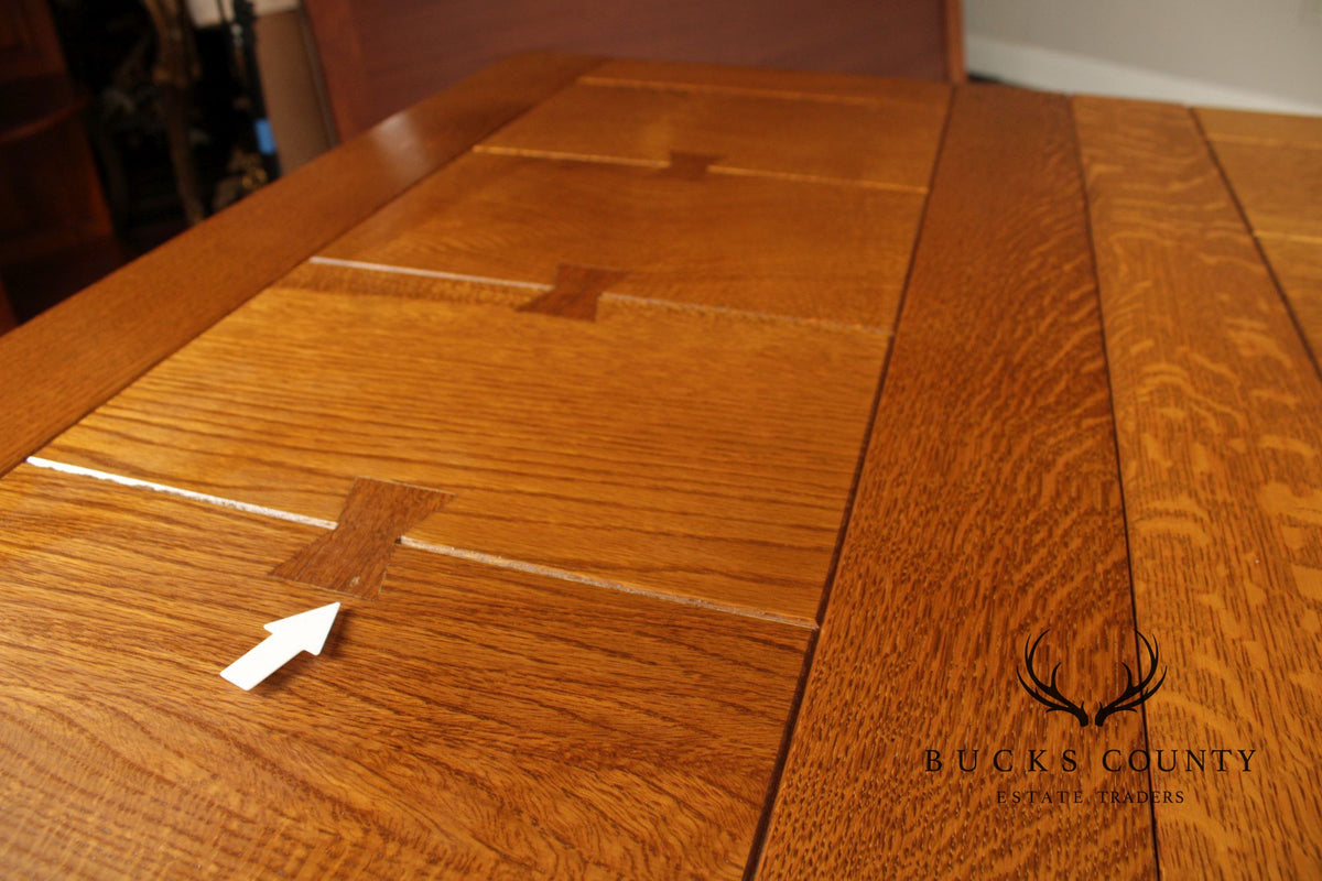 Stickley Mission Collection Oak Extendable Dining Table