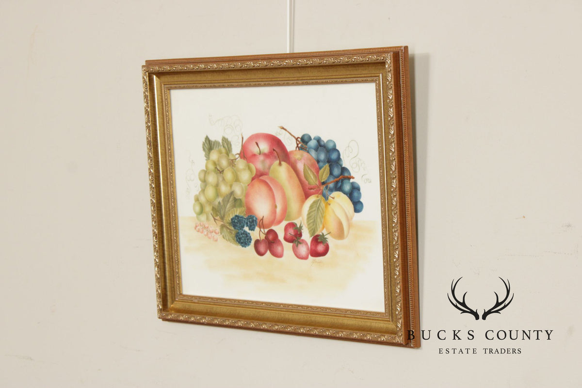 Linda Brubaker Fruit Theorem Painting on Velvet