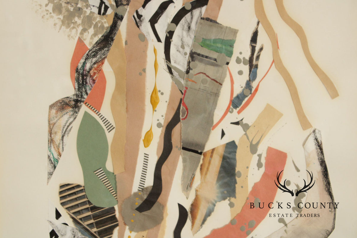Ellen Sherman-Zinn Abstract Expressionist Mixed Media Collage