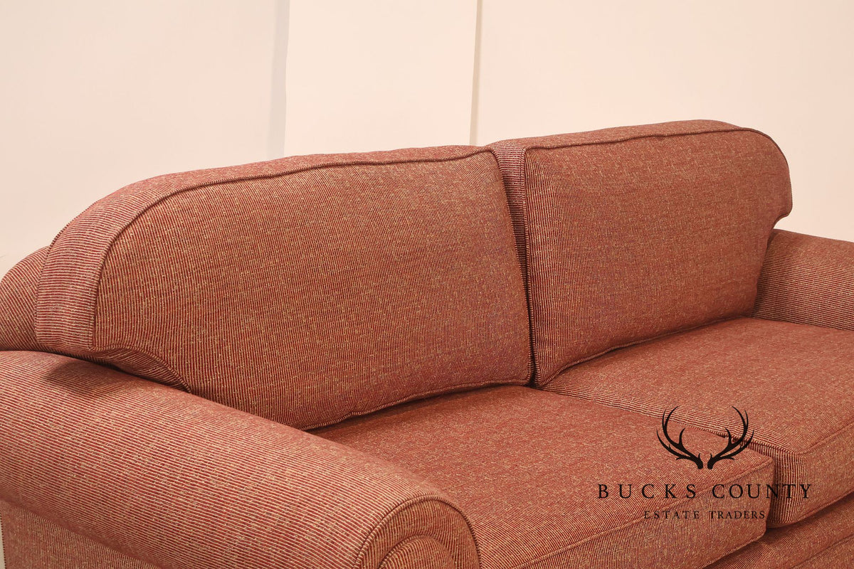 Contemporary Rolled Arm Upholstered Sofa