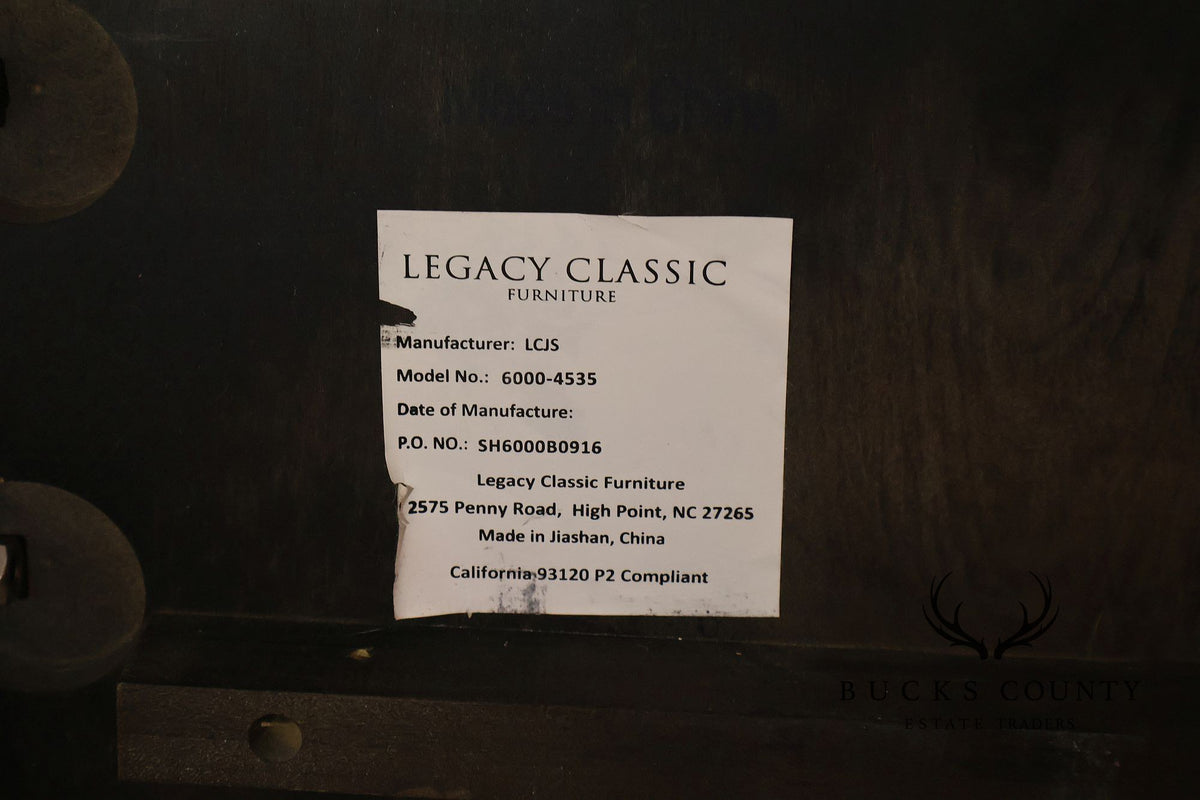 Rachel Ray Home By Legacy Classic Modern King Size Canopy Poster Bed With Upholstered Headboard
