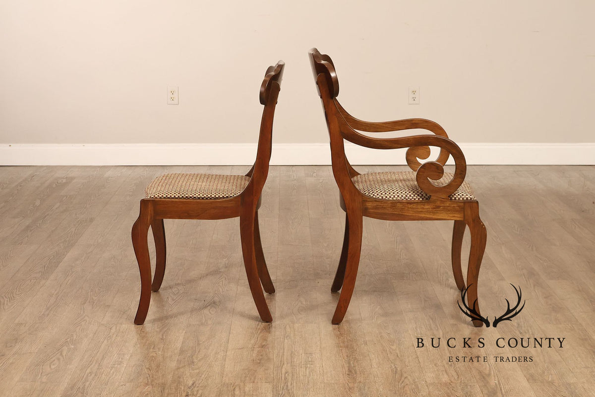 Pennsylvania House Empire Style Vintage Set Of Six Style Cherry Dining Chairs