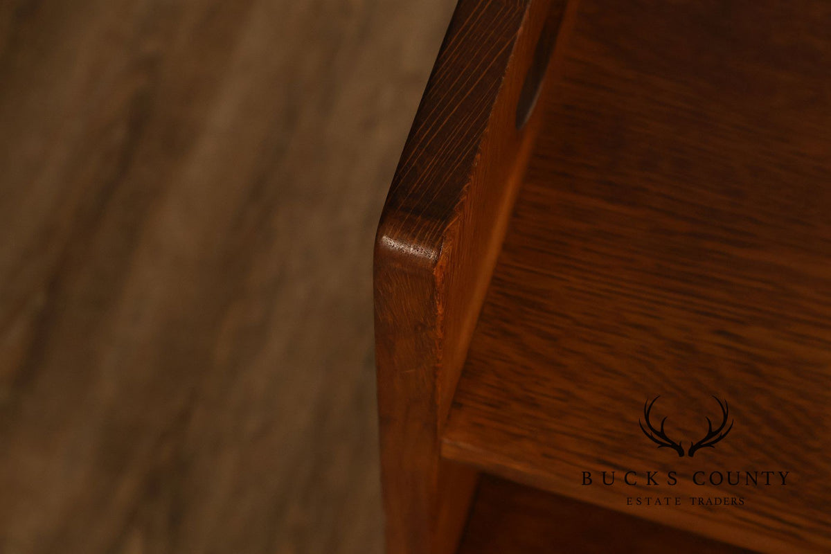 Stickley Mission Collection Oak Magazine Stand Bookcase