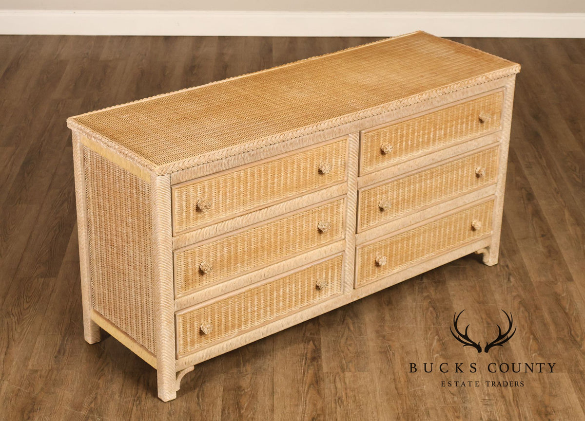 Lexington Henry Link Wicker Double Dresser