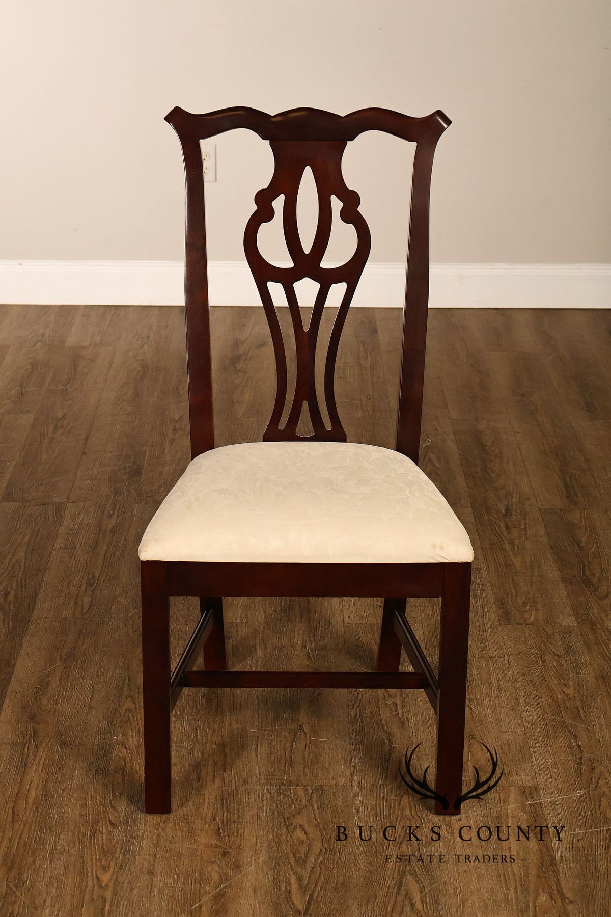 Thomasville Chippendale Style Mahogany Set Of Six Dining Chairs