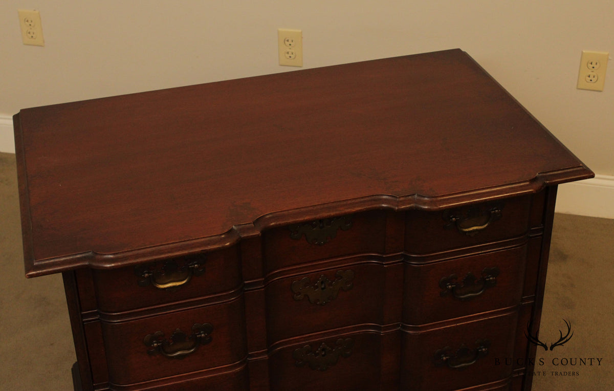 Colonial Mfg. Co. Edison Institute Museum Reproduction Chippendale Mahogany Block Front Chest