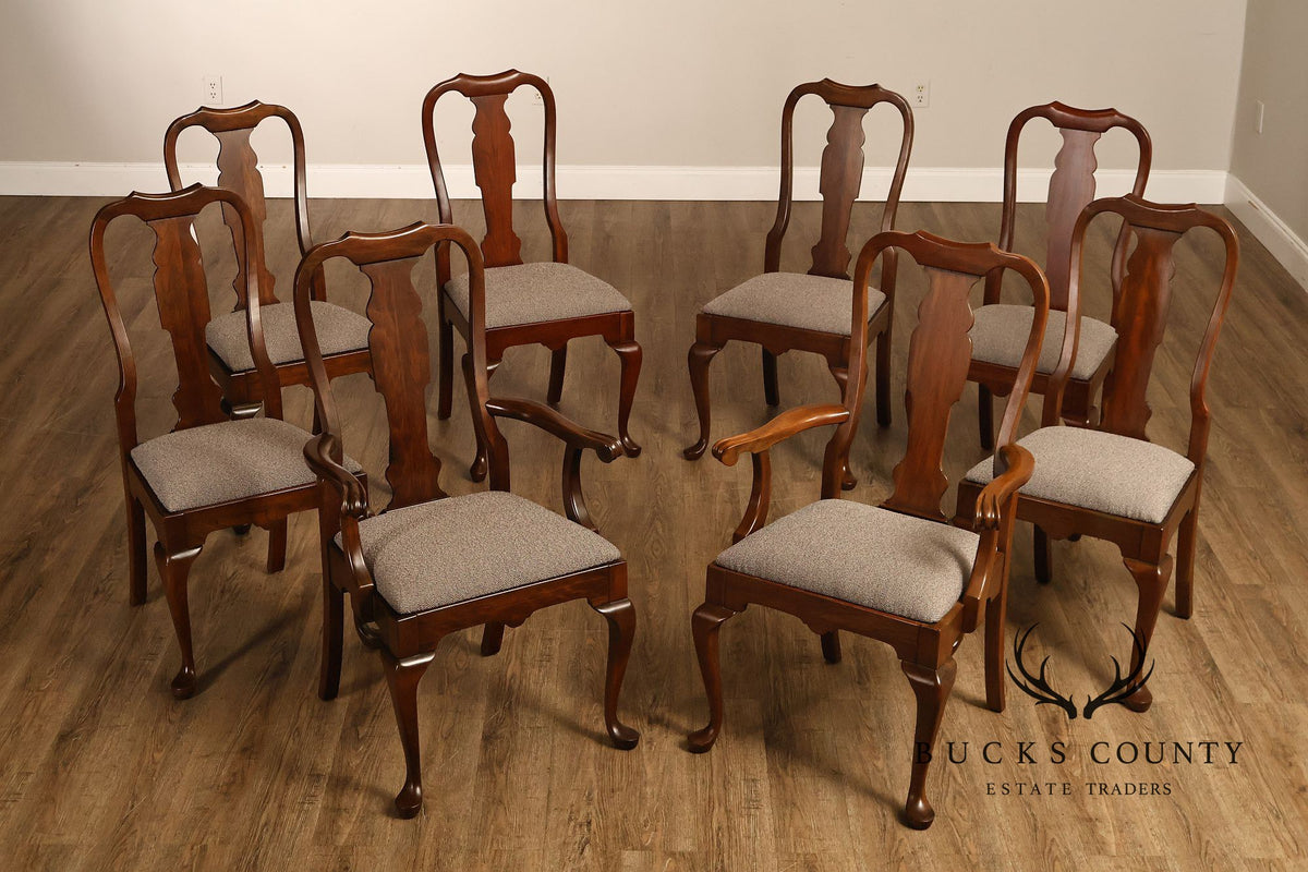 Pennsylvania House Queen Anne Style Set of Eight Dining Chairs