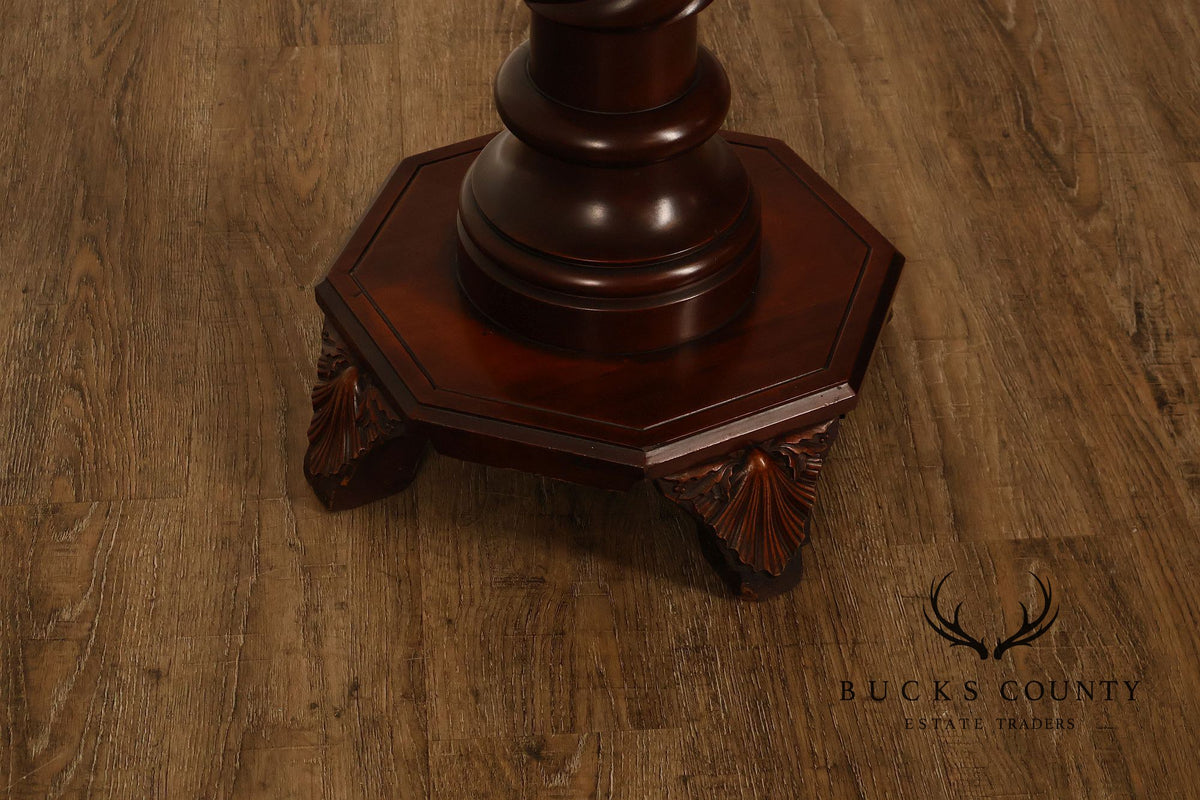Baroque Revival Style Mahogany Carved Pedestal Stand