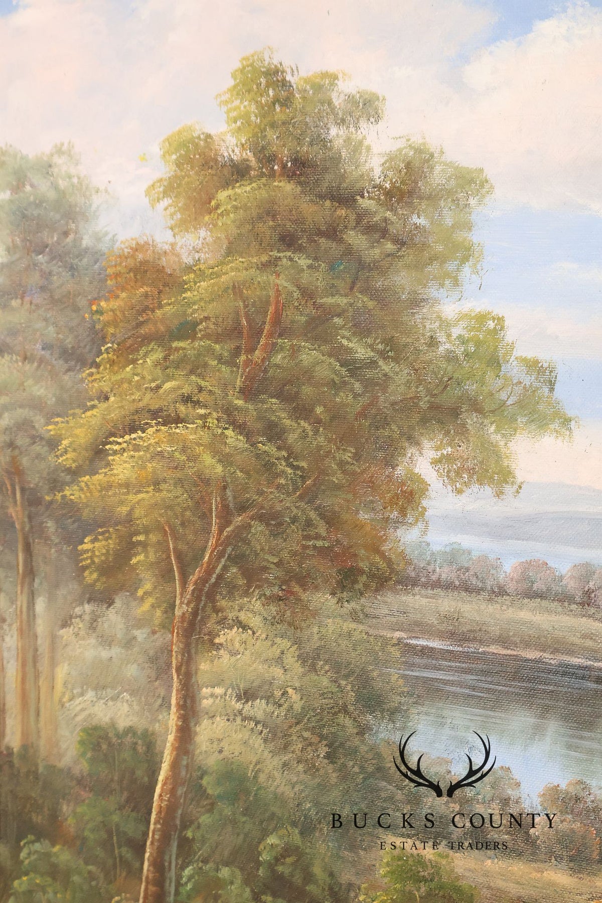 W. Hampton Landscape Painting, Lakeshore