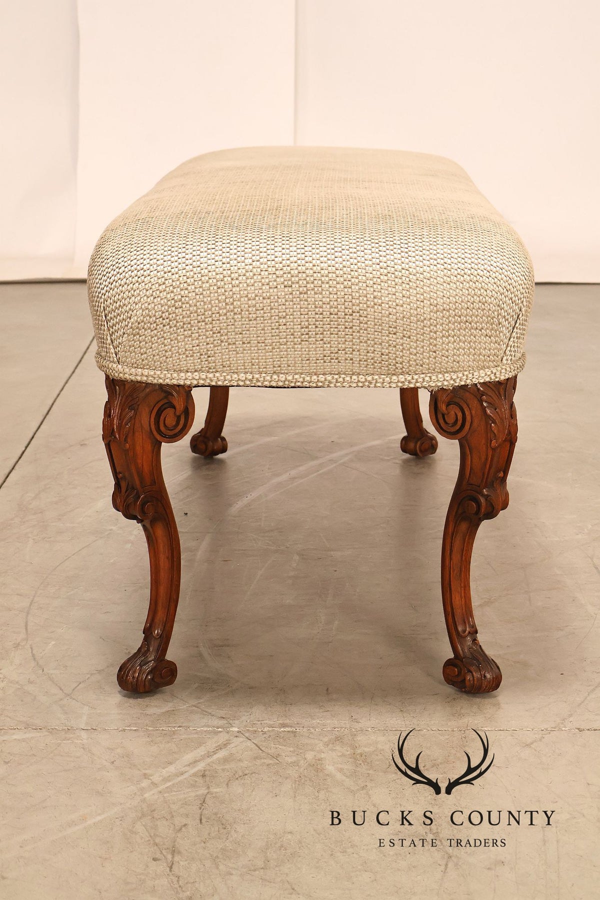 Italian Provincial Style Carved Bench