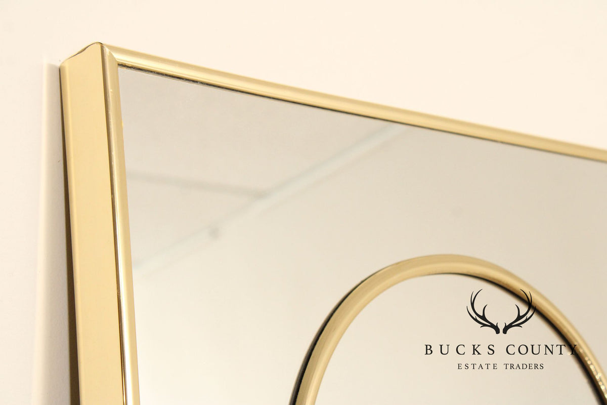 Hollywood Regency Two-Panel Mirrored Room Screen