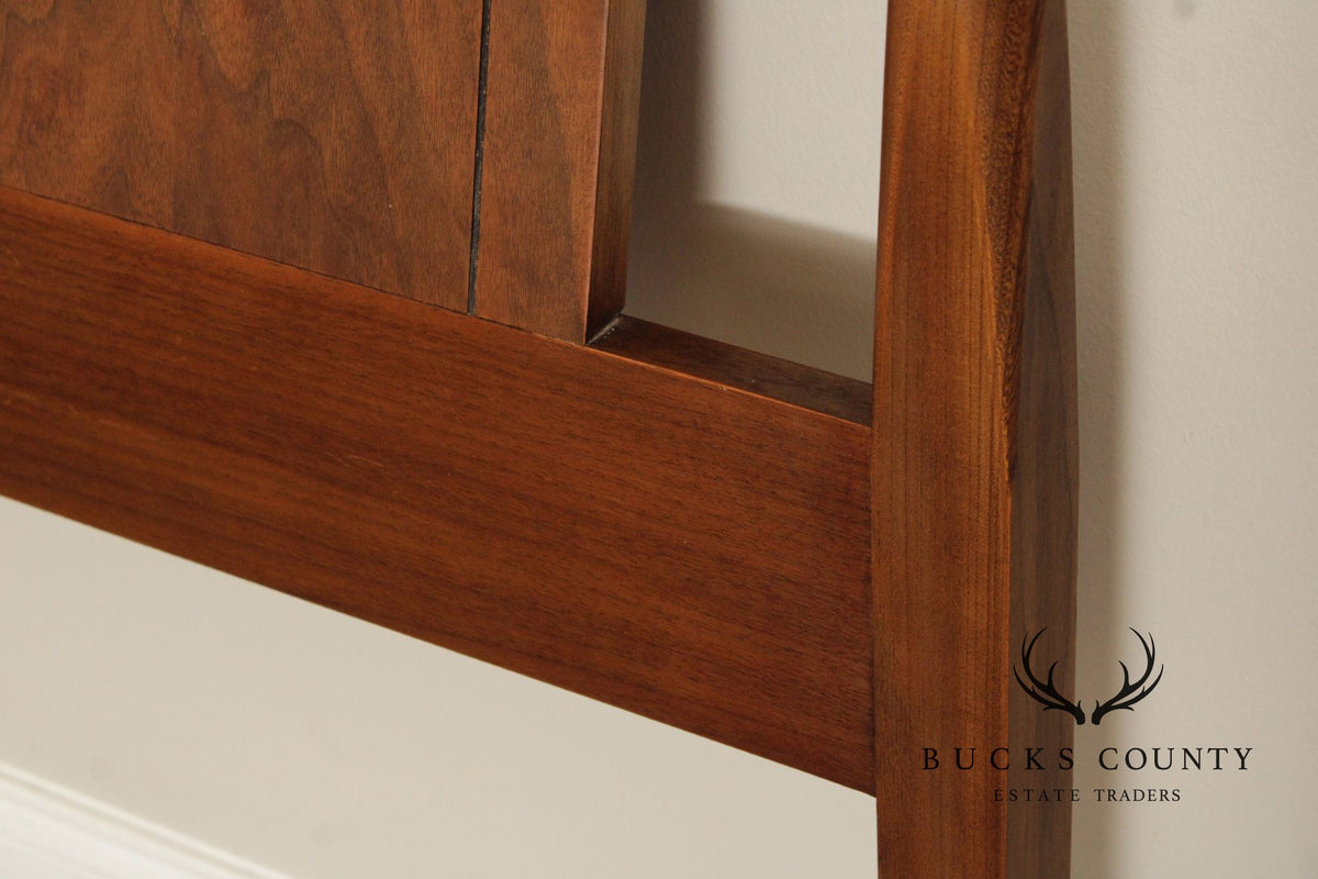 Mid Century Modern Walnut Full Size Headboard