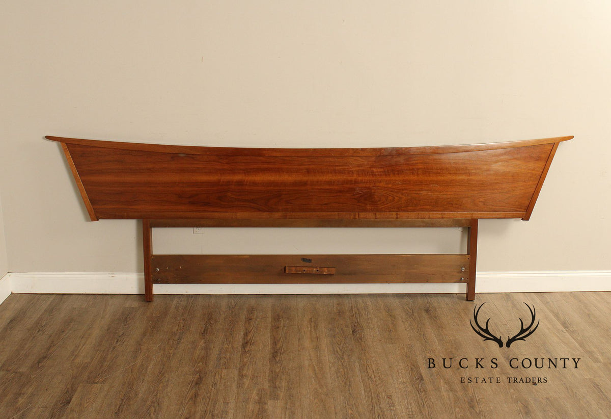 George Nakashima For Widdicomb 'Origins' King Size Walnut Headboard