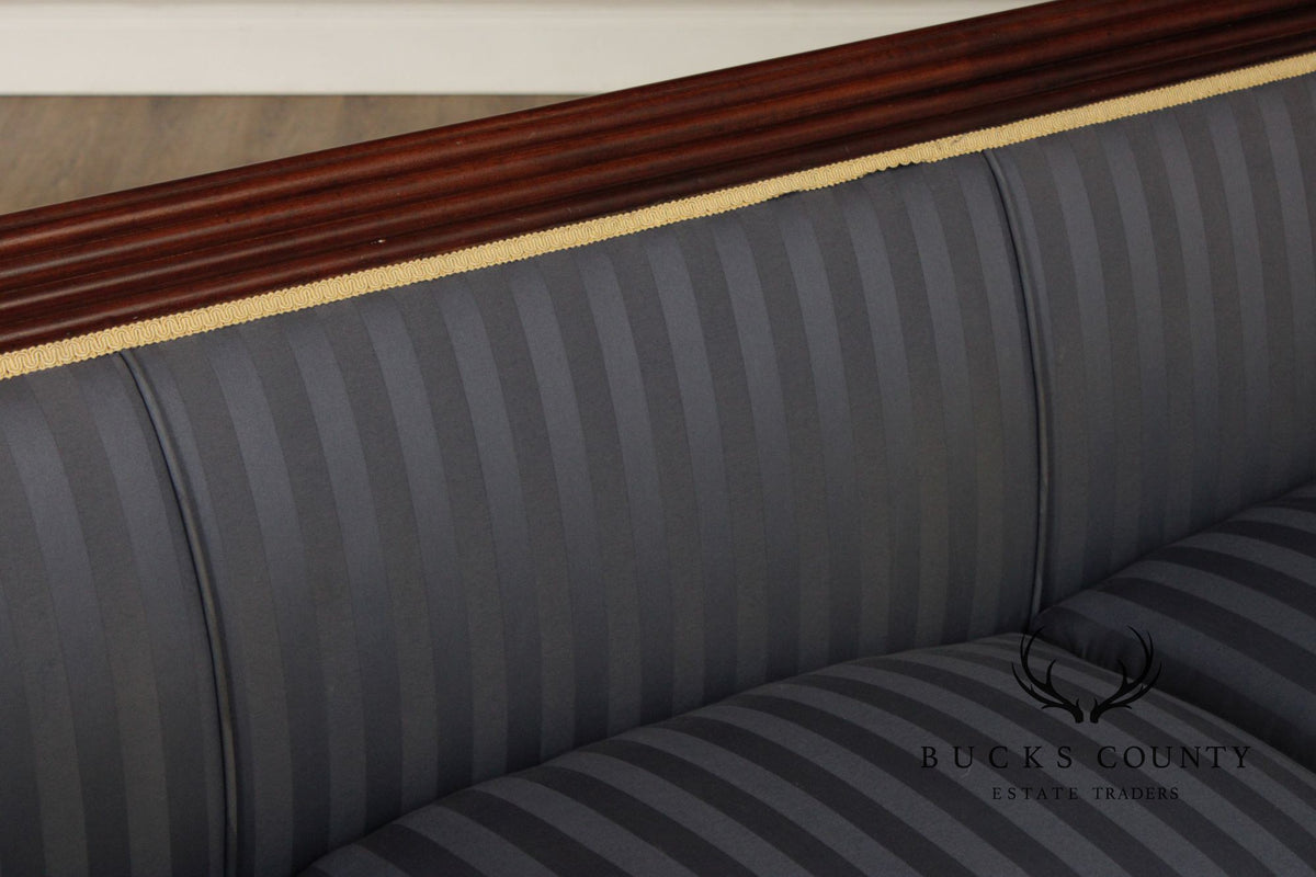 Antique American Classical Period Mahogany Sofa