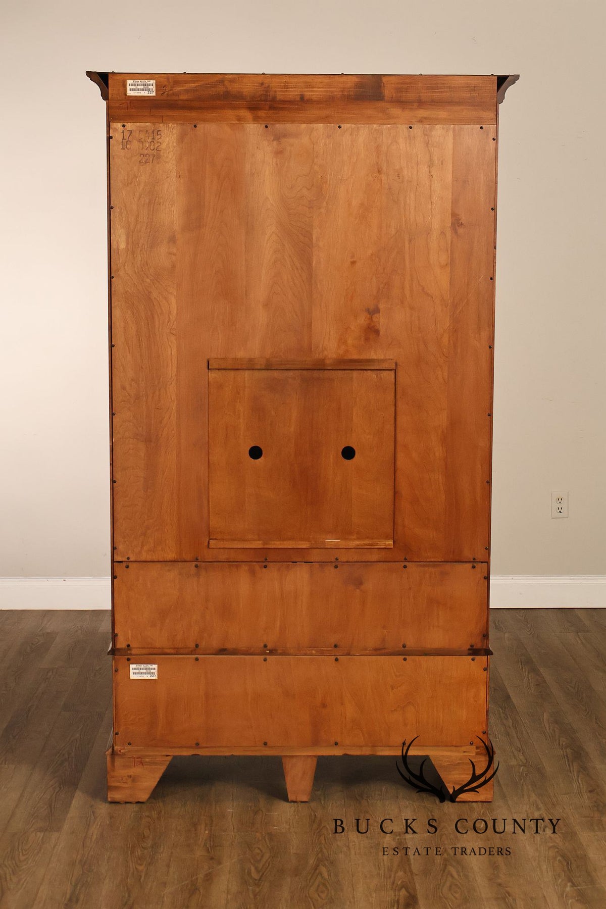 Ethan Allen Country Crossings Maple And Birch Two-Door Armoire Cabinet