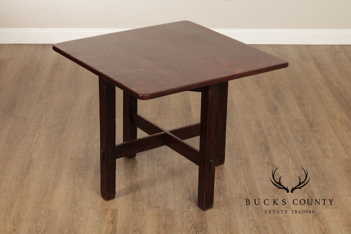 Stickley Brothers Antique Mission Oak Game Table