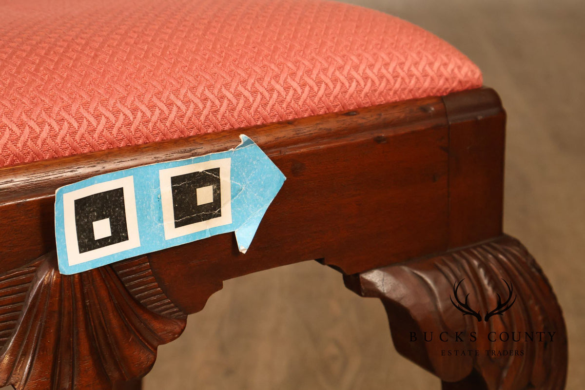 Chippendale Style Set of Eight Mahogany Dining Chairs