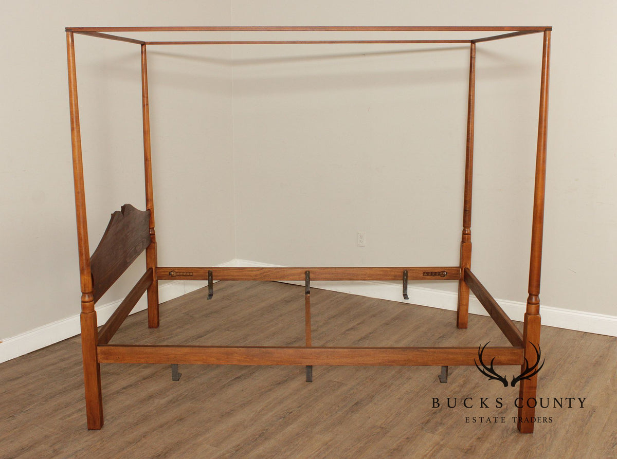 Cohasset Colonials Queen Size Maple Canopy Poster Bed