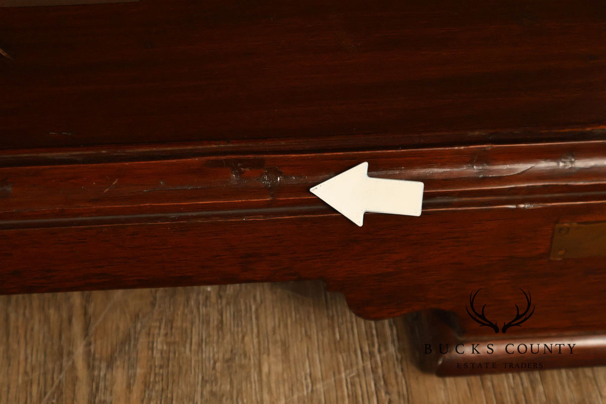 Campaign Style Mahogany Low chest
