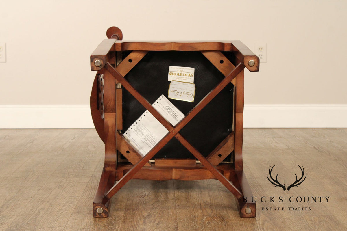 Hickory Chair Chippendale Style Pair of Mahogany Corner Chairs