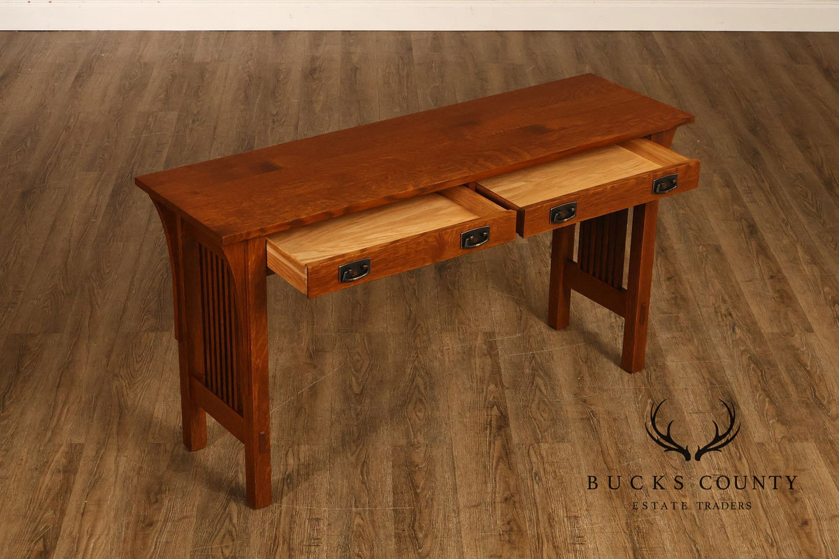 Stickley Mission Collection Oak Sofa Table