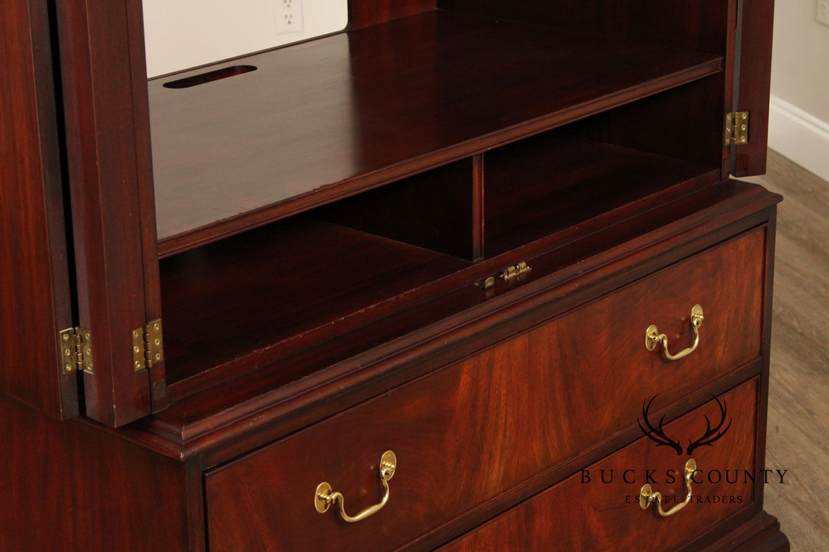 Henkel Harris Georgian Style Mahogany Armoire