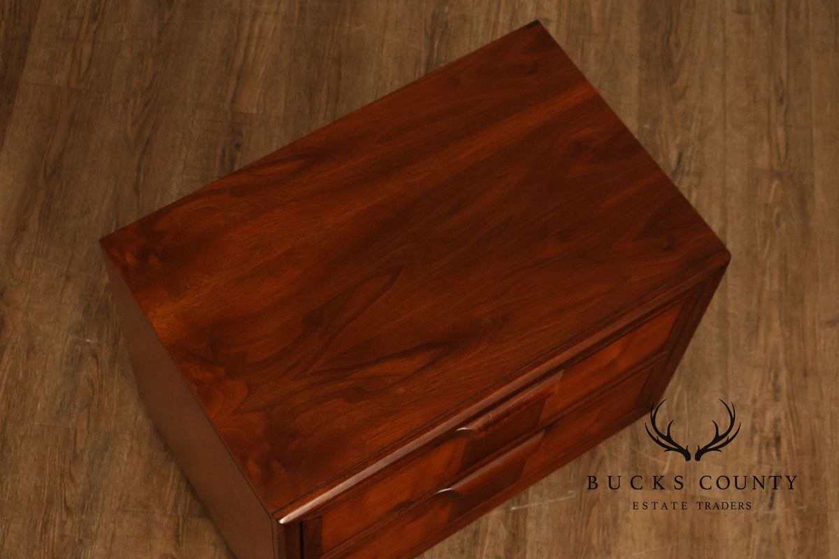 Mid Century Modern Two-Drawer Nightstand