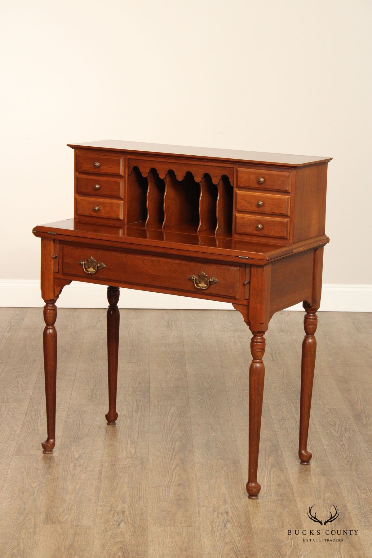 Ethan Allen Traditional Cherry Writing Desk