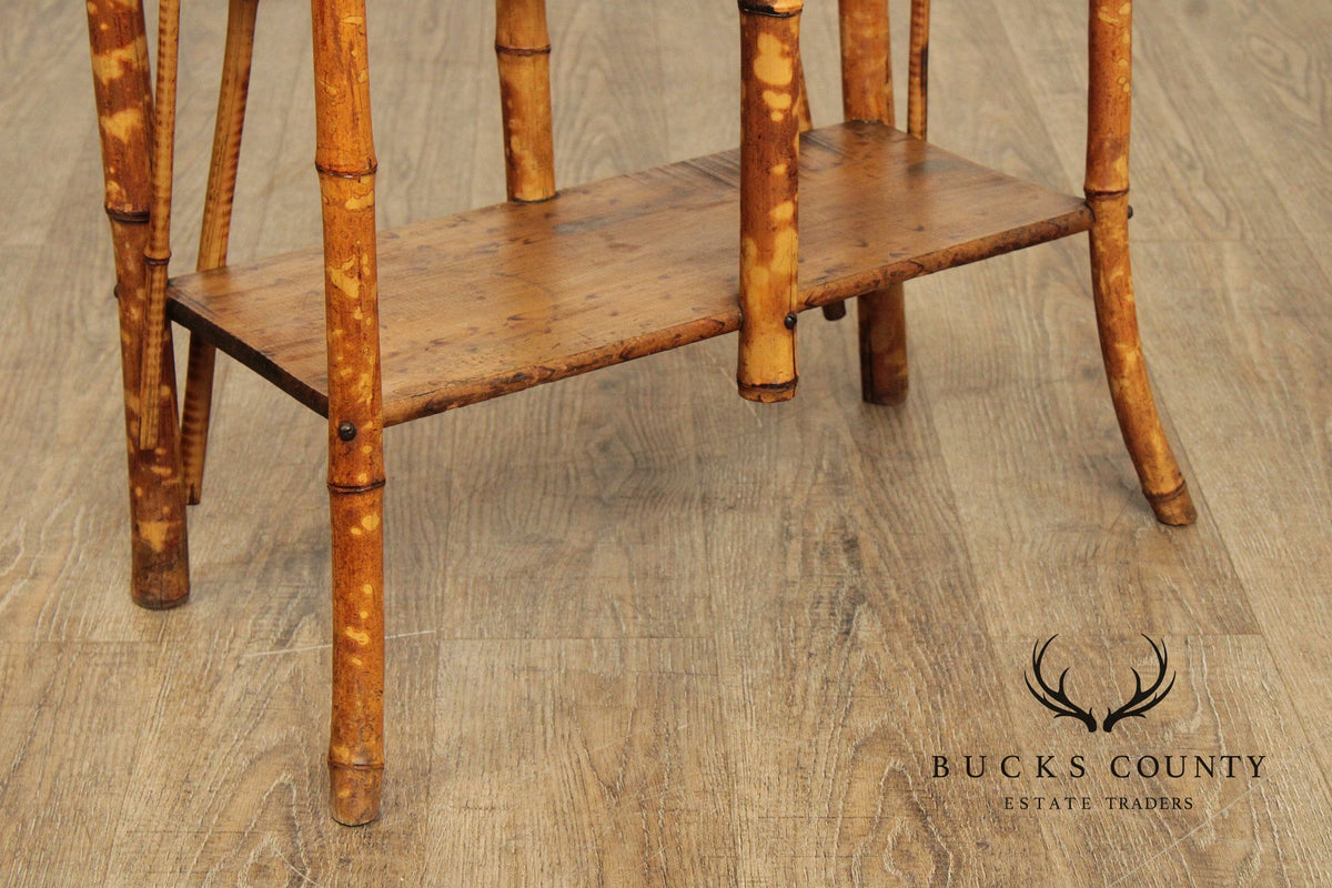 Antique Aesthetic Movement Bamboo Etagere