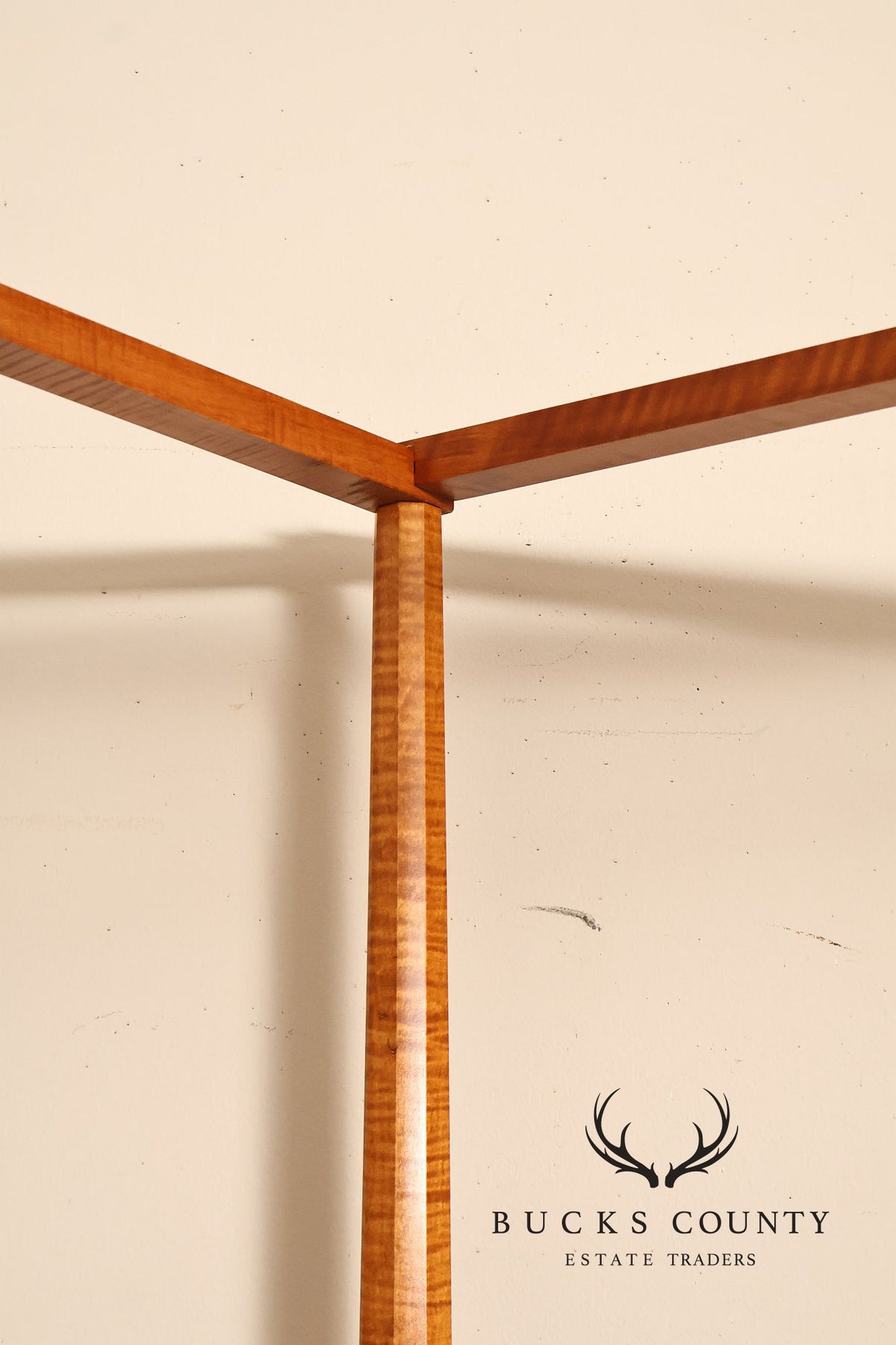 Bench Made Tiger Maple Queen Size Four Poster Canopy Bed