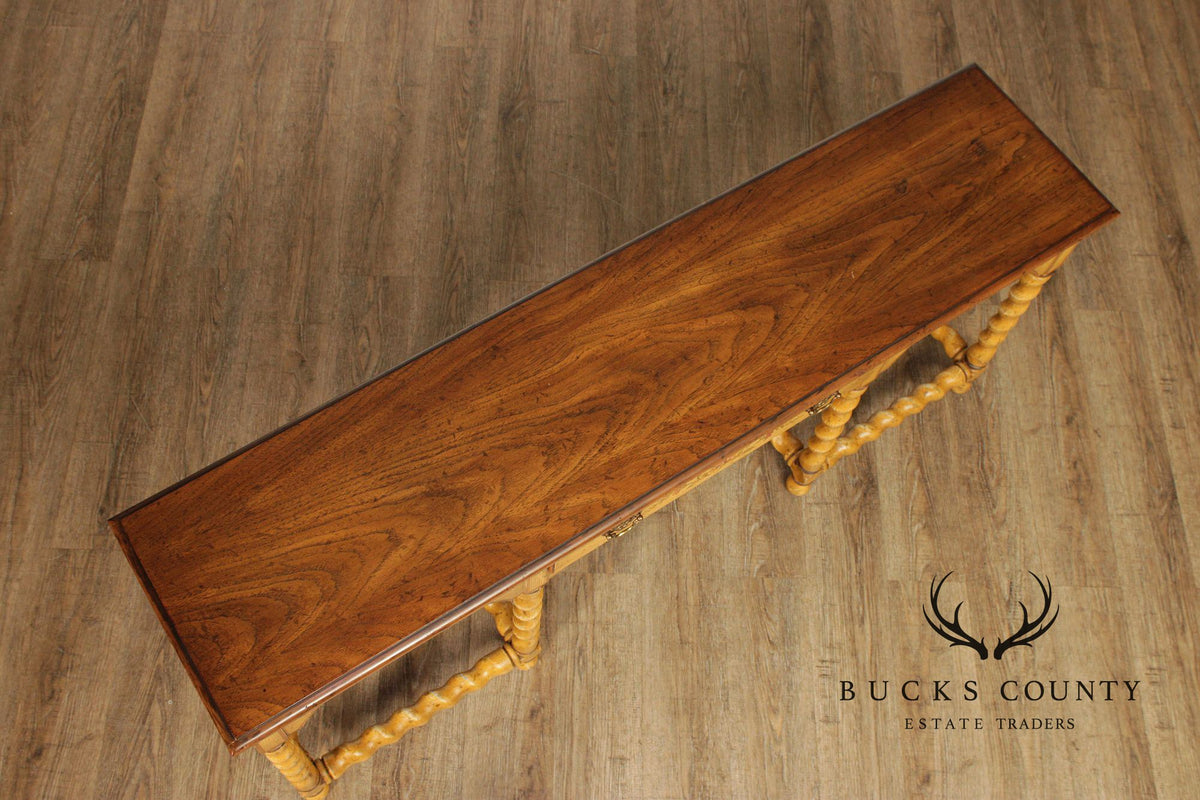 Heritage Country French Style Narrow Painted Console Table