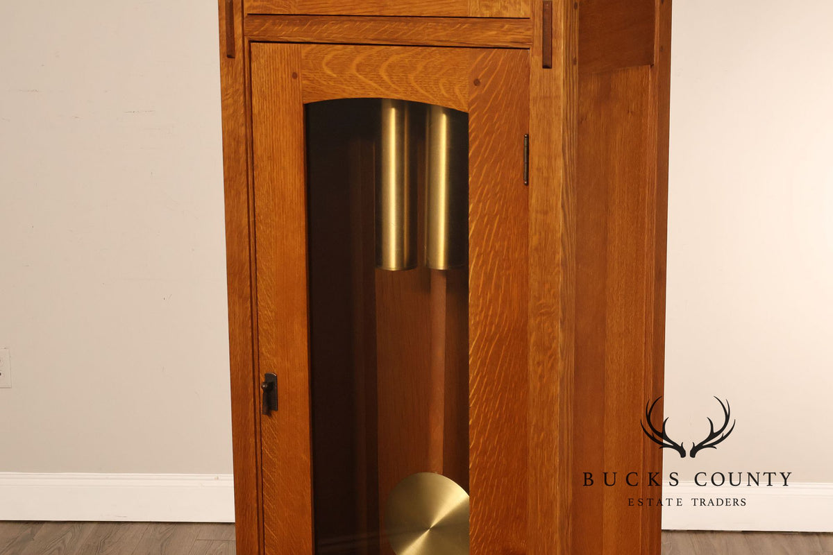 Stickley Mission Collection Oak Tall Case Clock
