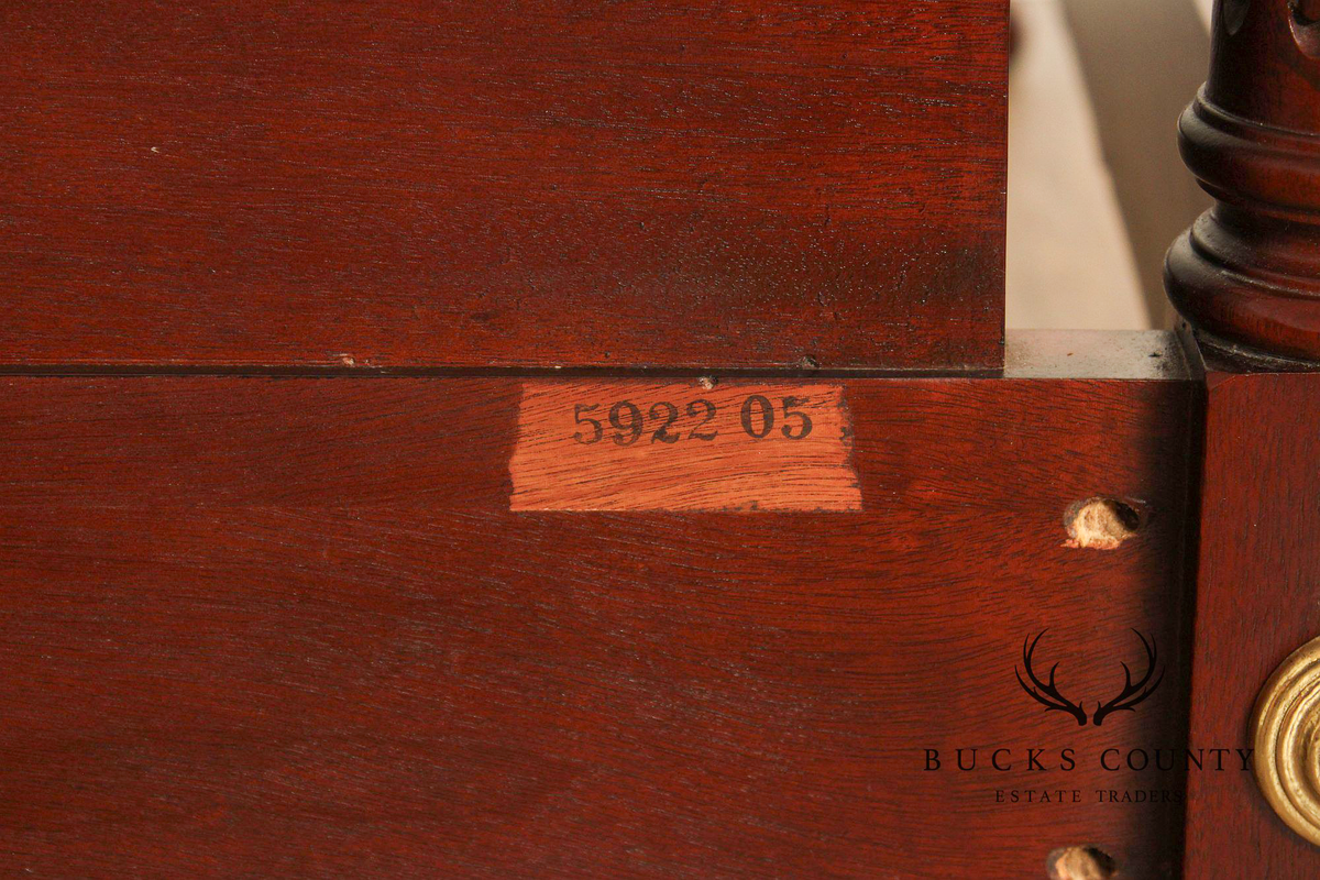 Baker Furniture Mahogany Queen Canopy Bed