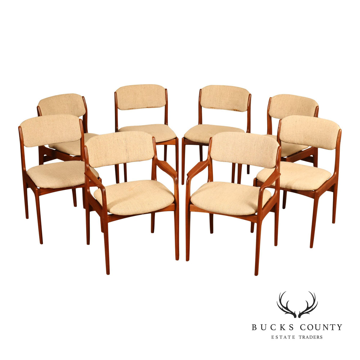 Benny Lindén Design Set Of 8 Teak Dining Chairs