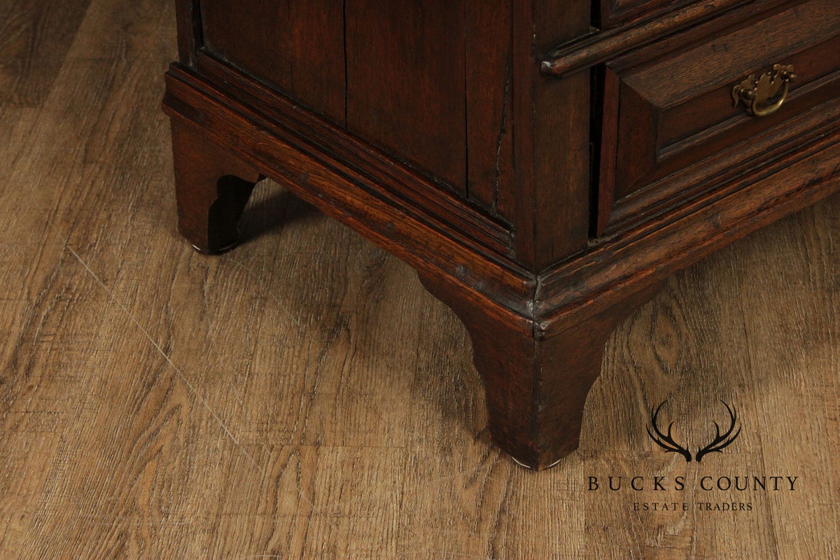Antique English Charles II Style Oak Chest of Drawers