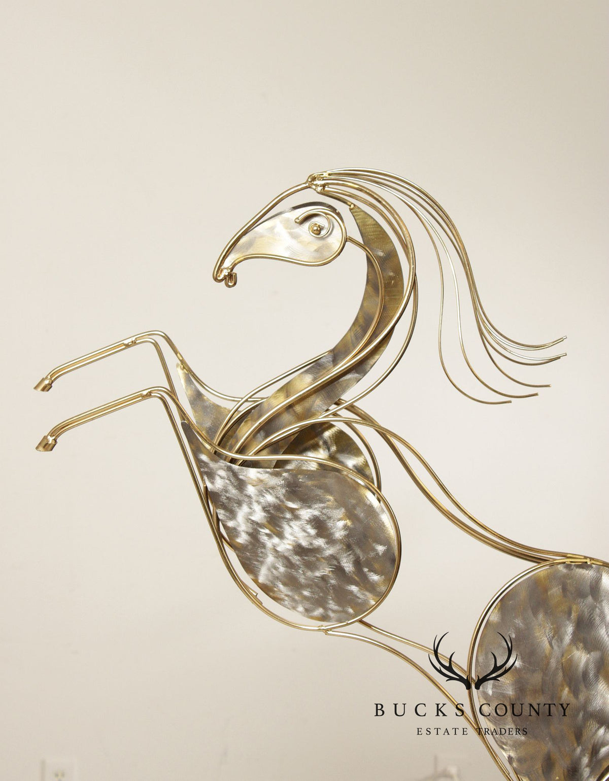 Curtis Jere Post Modern Rearing Horse Sculpture