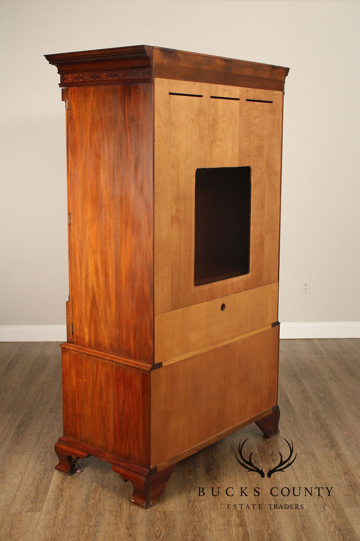 Henkel Harris Mahogany Entertainment Armoire
