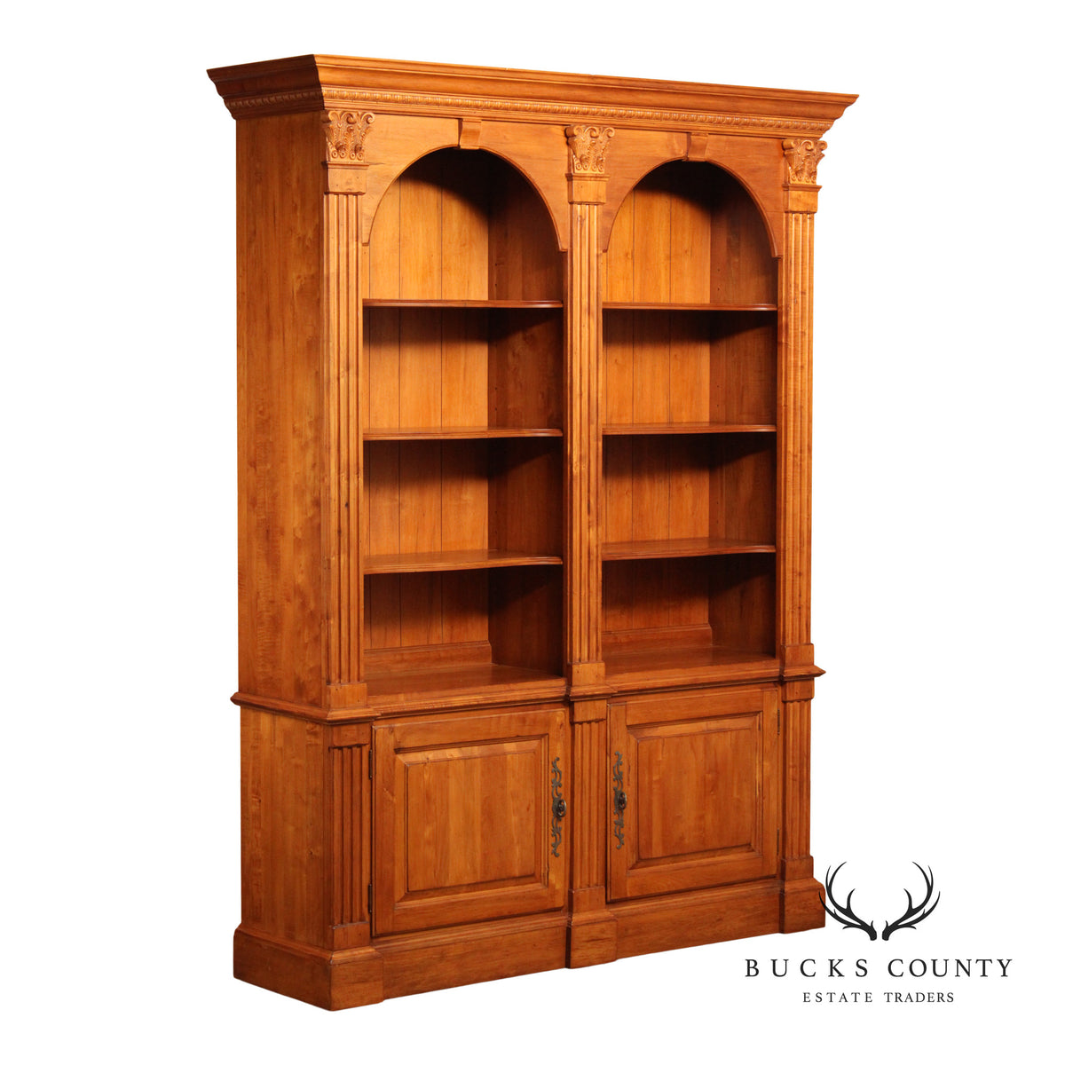 Ethan Allen 'Legacy' Double Arched Bookcase